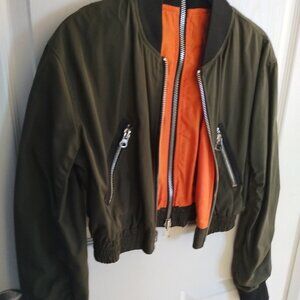 bebe bomer crop jacket